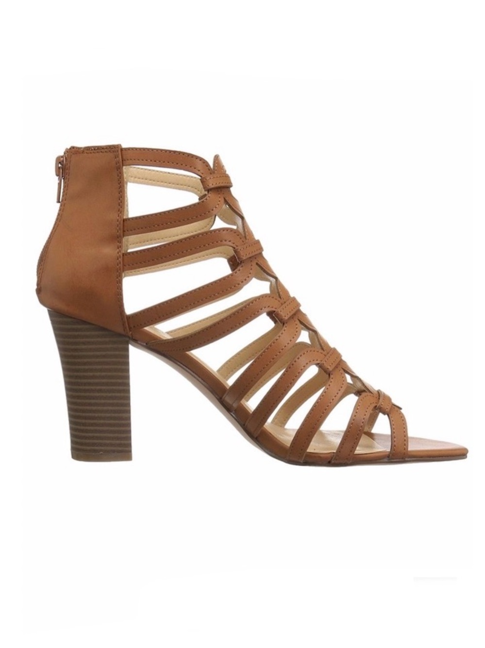 XOXO Tan/Brown Bloomington Heel Dress Sandals Size 10